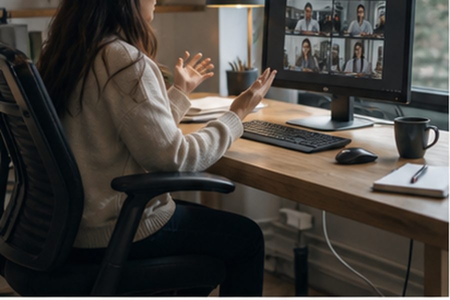 Finance team in a modern meeting room reviewing a SaaS usage dashboard on a laptop, with a whiteboard showing a diagram of subscription tiers being restructured.